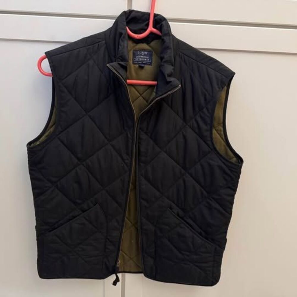J.Crew Men's Quilted Vest, Size Small